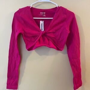 Garage cropped long sleeve